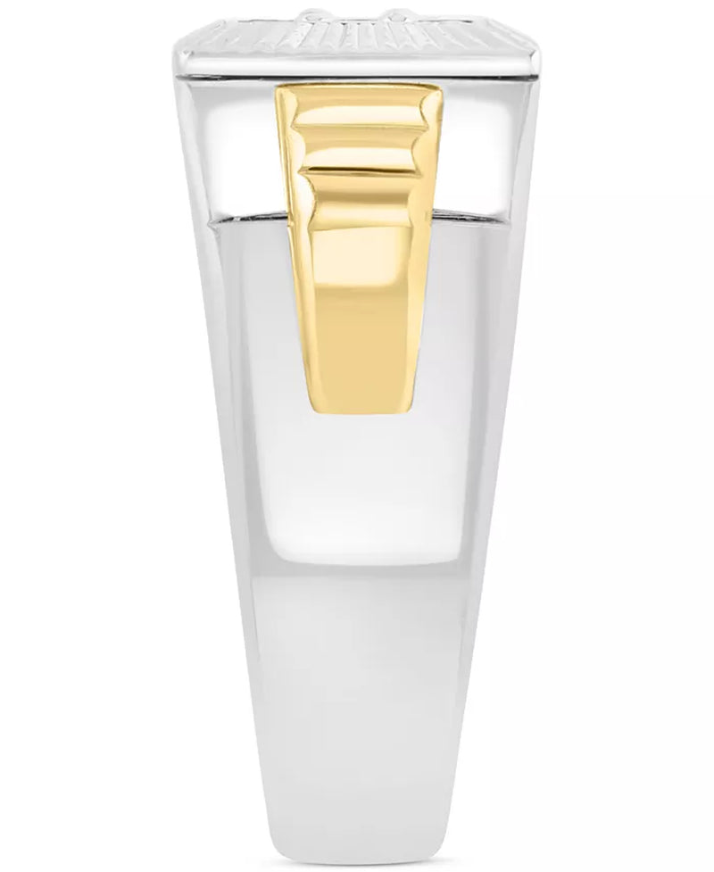 EFFYÂ® Men'S Diamond Cluster Ring (1/2 Ct. T.W.) in 10K Two-Tone Gold